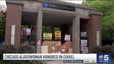 50th Ward Ald. Debra Silverstein honored during trip to Israel