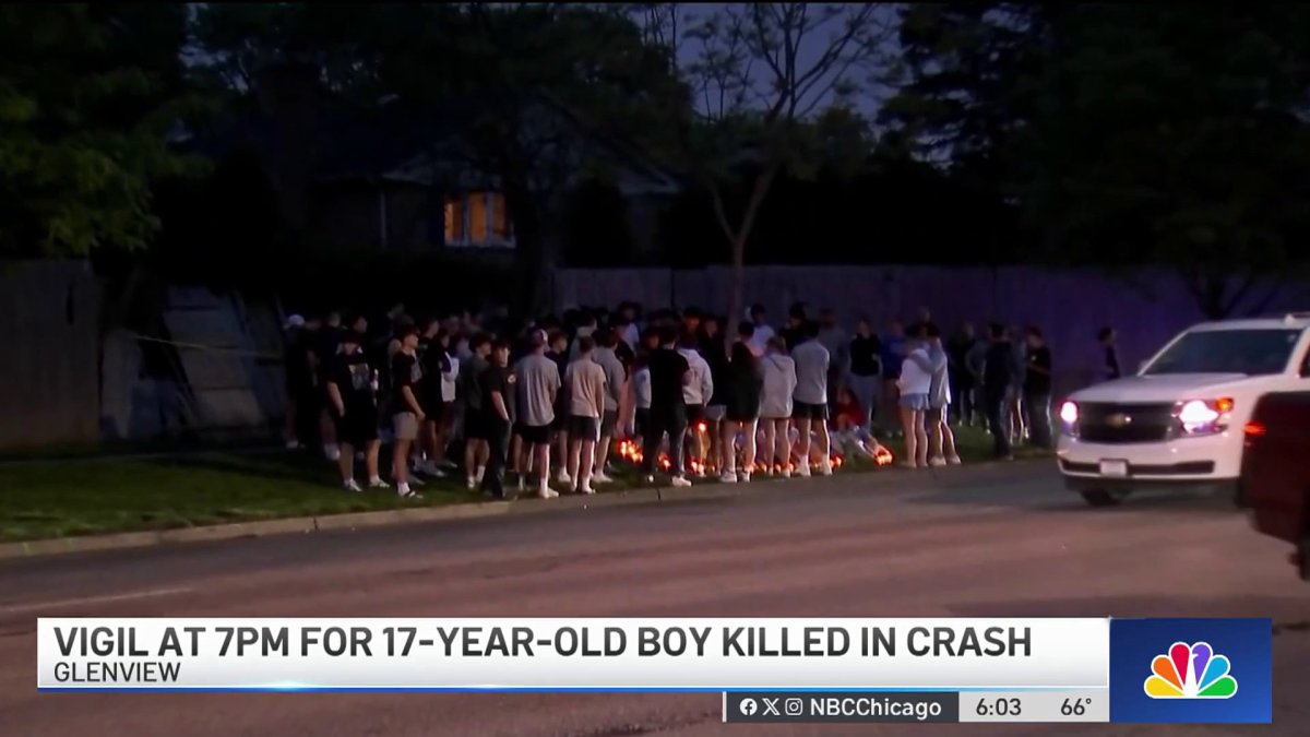Vigil held for Glenview high school student killed in car crash – NBC ...