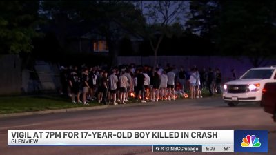 Vigil held for Glenview high school student killed in car crash