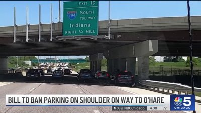 Bill would ban cars from stopping on highway shoulders near O'Hare Airport