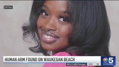 Human arm found at Waukegan beach could be linked to death of Milwaukee woman