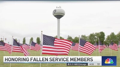 Suburban flag display honors fallen US service members ahead of Memorial Day
