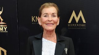 FILE – Judge Judy Sheindlin arrives at the 46th annual Daytime Emmy Awards in Pasadena, Calif., on May 5, 2019. Sheindlin sued the parent company of the National Enquirer and InTouch Weekly on Monday, May 13, 2024, for a story that she said falsely claimed that she was trying to help the Menendez brothers get a retrial after they were convicted of murdering their parents.