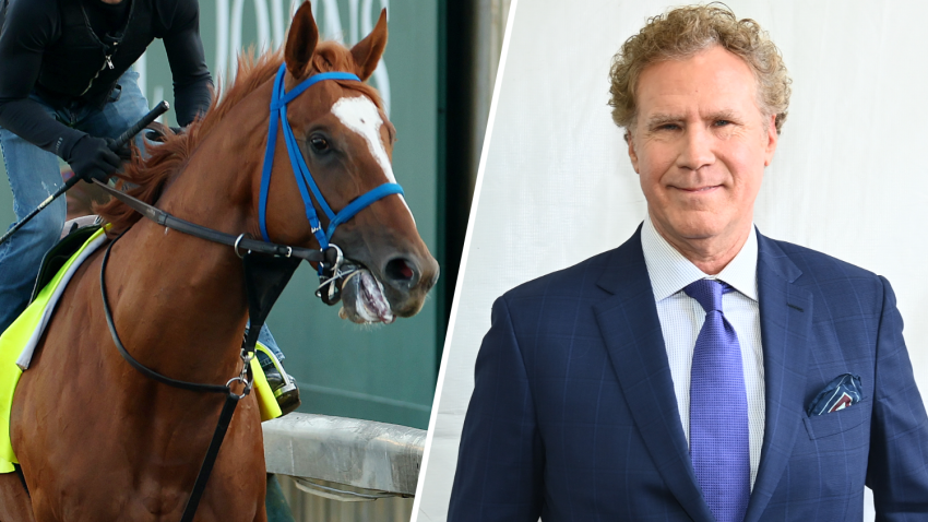 Mugatu the race horse and Will Ferrell