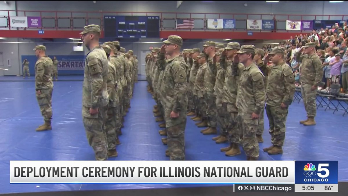 Illinois National Guard troops deploy to the Middle East – NBC Chicago