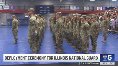Illinois National Guard troops deploy to the Middle East