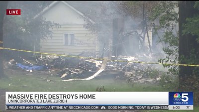 ‘Completely leveled': 1 dead after house explosion in northwest Chicago suburb