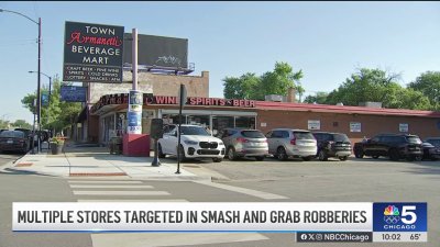 Surveillance video captures smash-and-grab burglary at Beverly liquor store