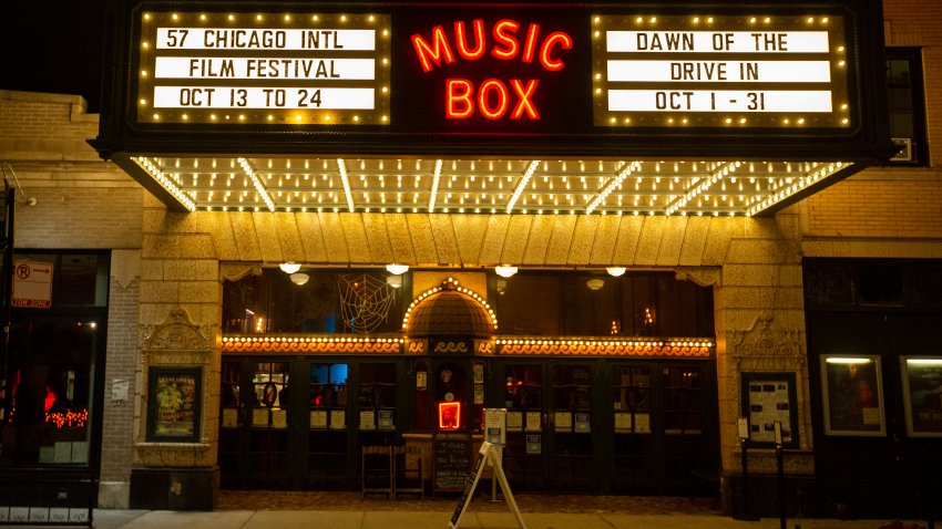 CHICAGO, ILLINOIS – OCTOBER 21:  A general view of the Music Box Theatre during the screening of the film “Belfast” and the Festival’s Lifetime Achievement Award presentation to Sir Kenneth Branagh, at the 57th Chicago International Film Festival on October 21, 2021 in Chicago, Illinois. (Photo by Barry Brecheisen/Getty Images)