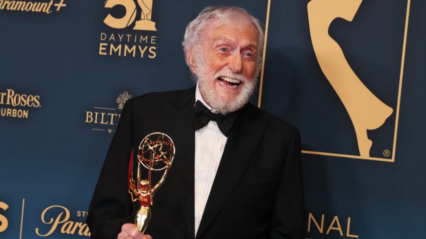 Dick Van Dyke, winner, poses at the 51st annual Daytime Emmys Awards