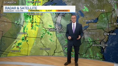 CHICAGO FORECAST: Scattered showers, thunderstorms possible Tuesday evening