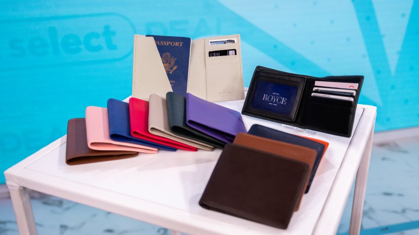 Save up to 50% on these monogrammed RFID leather passport cases/wallets on NBC Select Deals.