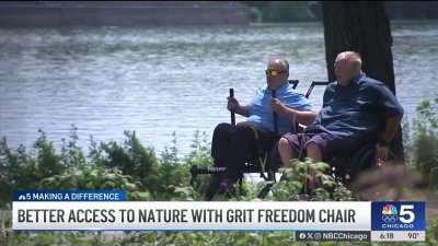 GRIT Freedom Chair helps nature lovers with disabilities explore forest preserve