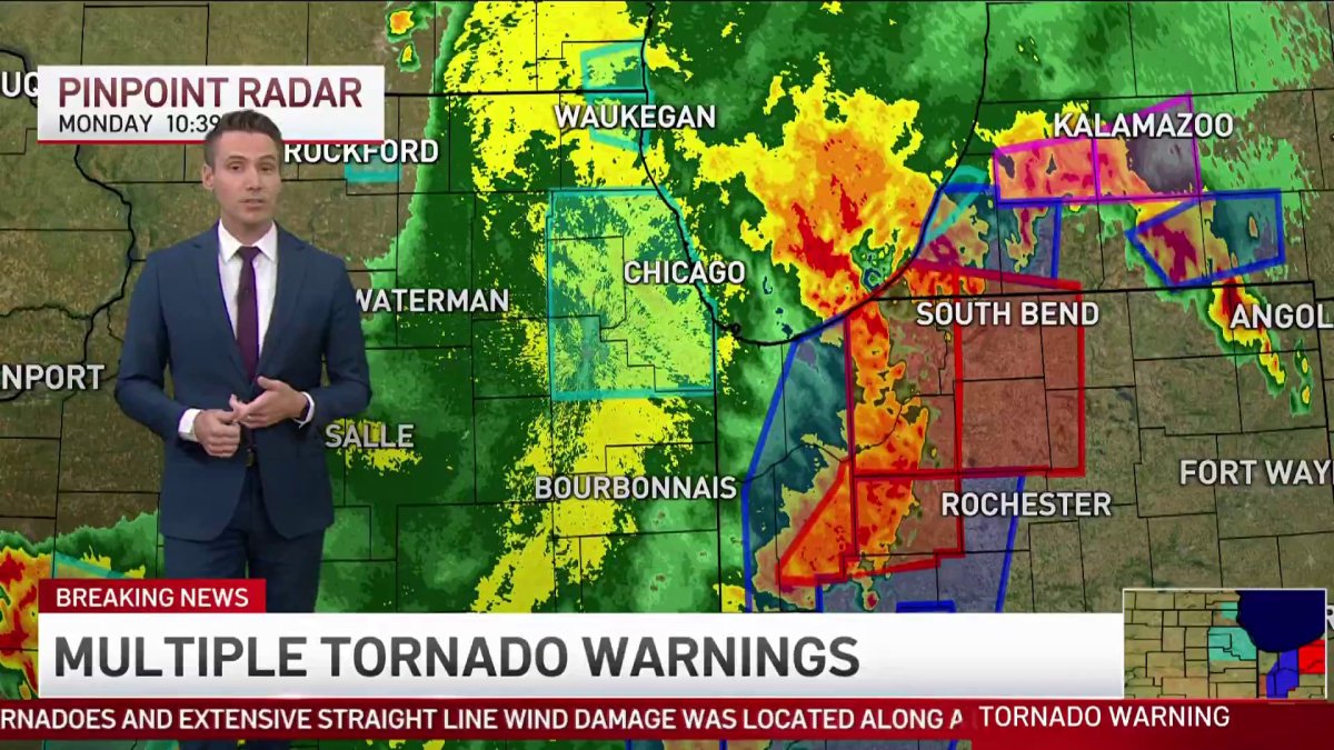 Chicago area see historic weather Monday night – NBC Chicago