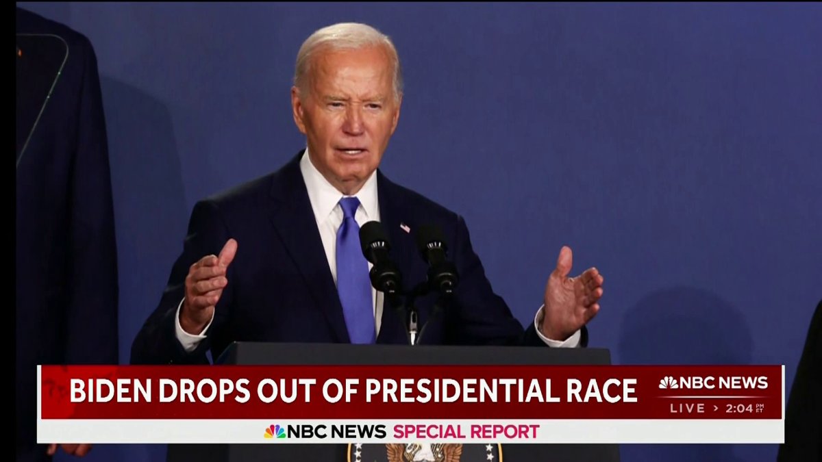 President Joe Biden Drops Out Of 2024 Presidential Race Nbc Chicago