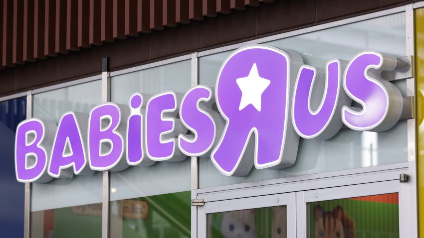 Signage at a Toys “R” Us/Babies “R” Us store inside the Aeon Mall Kyoto shopping mall, operated by Aeon Mall Co., in Kyoto, Japan, on Friday, Oct. 20, 2023. The store, operated by Toys “R” Us Japan Ltd., reopened Friday after a renovation. Photographer: Kiyoshi Ota/Bloomberg via Getty Images