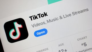 TikTok app.