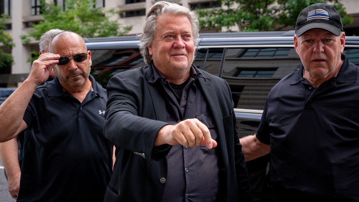 Trump ally Steve Bannon reports to federal prison to serve 4-month sentence on contempt charges