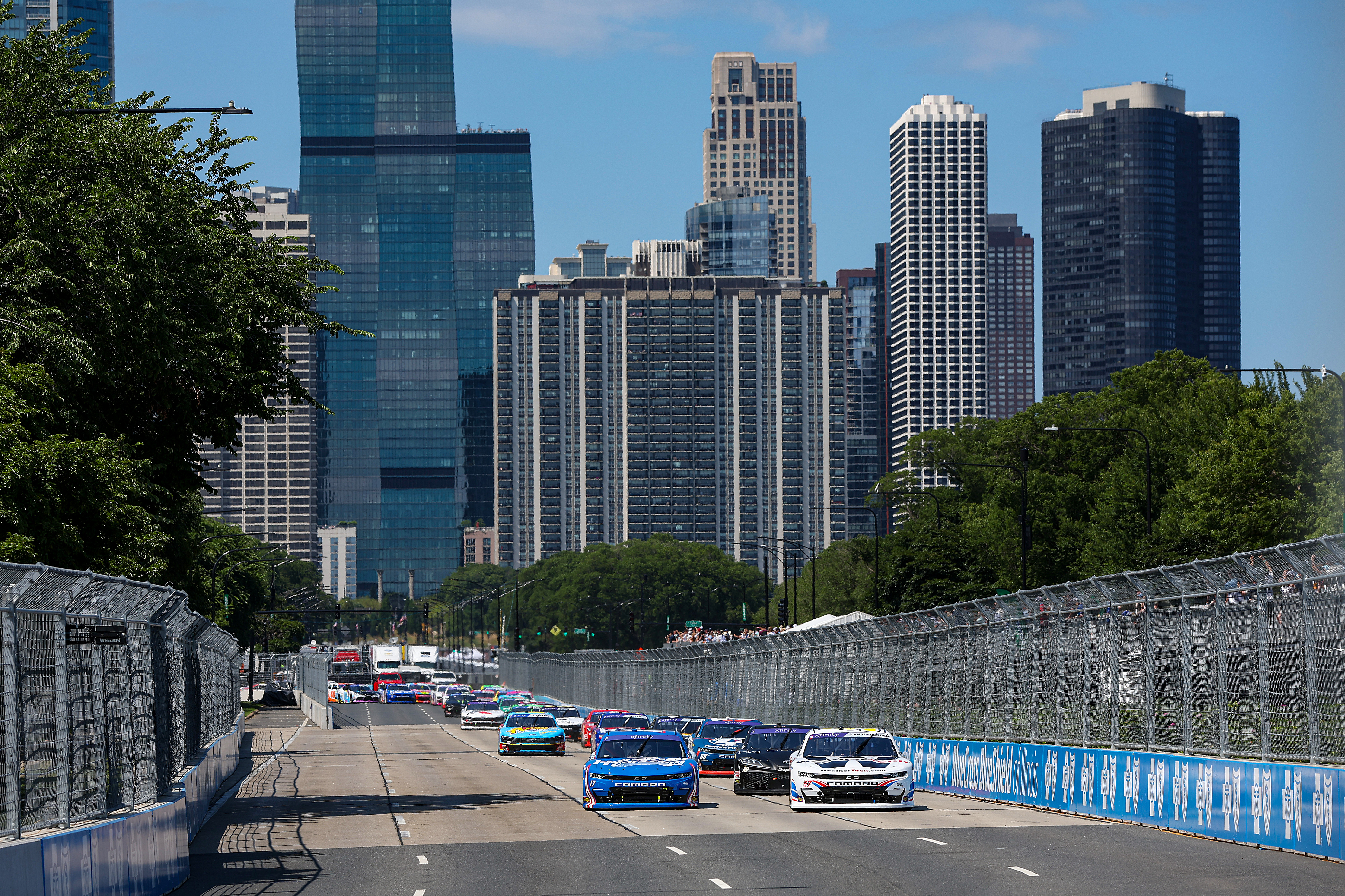 Rain delays 2024 NASCAR Chicago Street Race as red flag waved during race