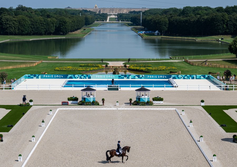 Sweden's Patrik Kittel with horse Touchdown