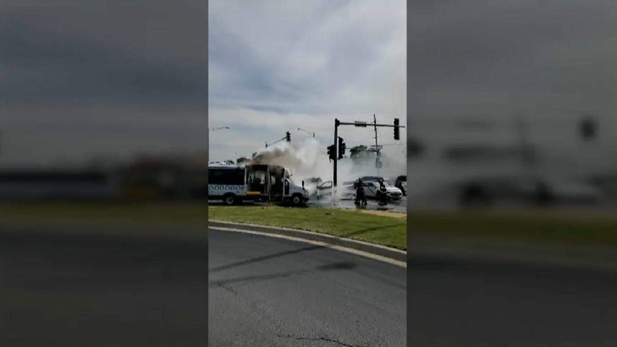 Pace bus driver rescues 2 passengers after fiery Glenwood crash NBC