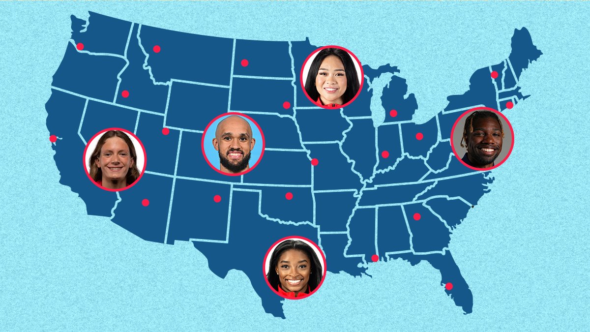 Nbc Local Map What state has most Team USA athletes? Map for 2024 Olympics – NBC Chicago