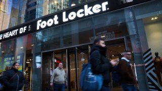 A Foot Locker store near the Times Square neighborhood of New York, US, on Monday, Nov. 13, 2023.