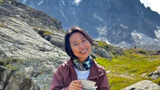 A dream come true. One of my dear friends, who I met through my tea practice, held a tea ceremony for us in the middle of Mt. Blanc last summer.