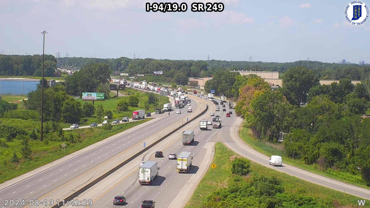 I-94 shut down for hours in northwest Indiana due to gas leak – NBC Chicago