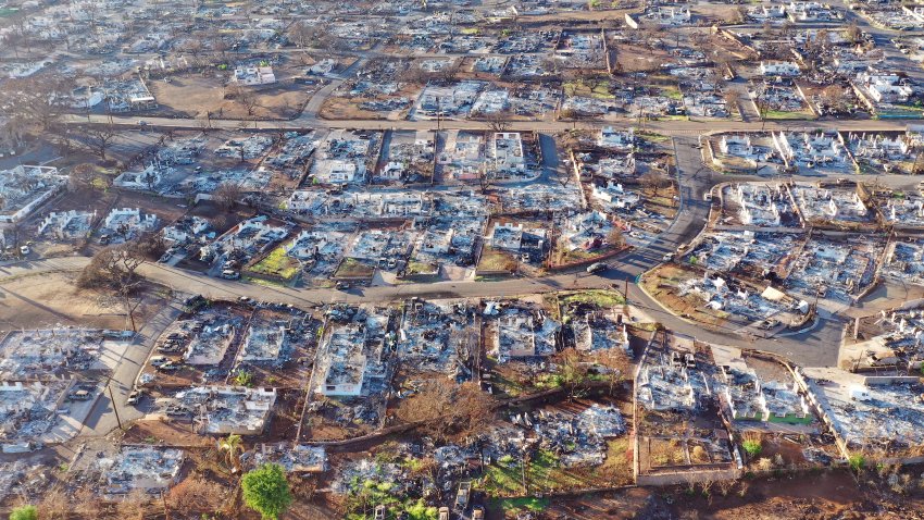 Lahaina, aerial view