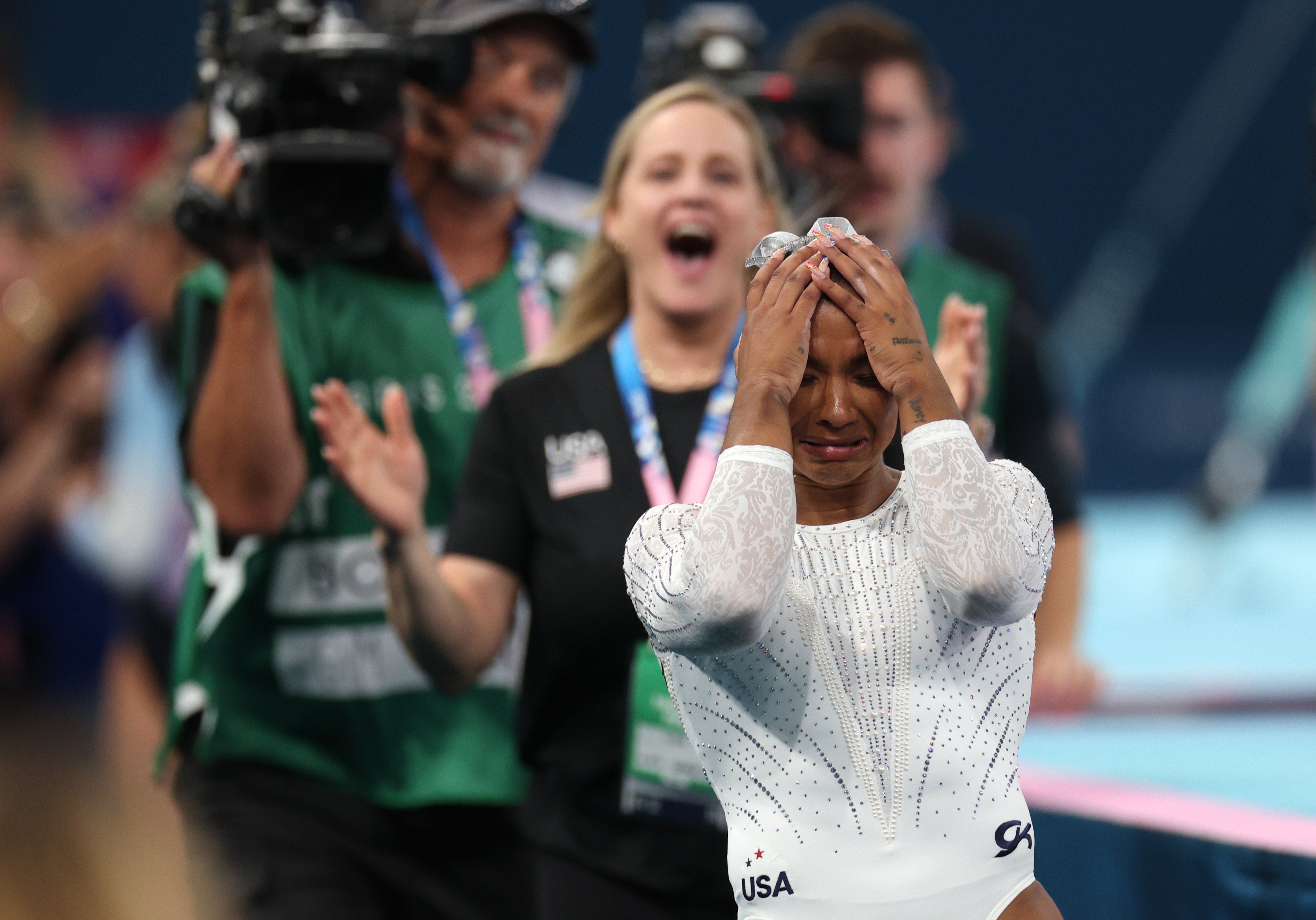 Olympic floor final 2024 Jordan Chiles gets unexpected score change NBC Chicago