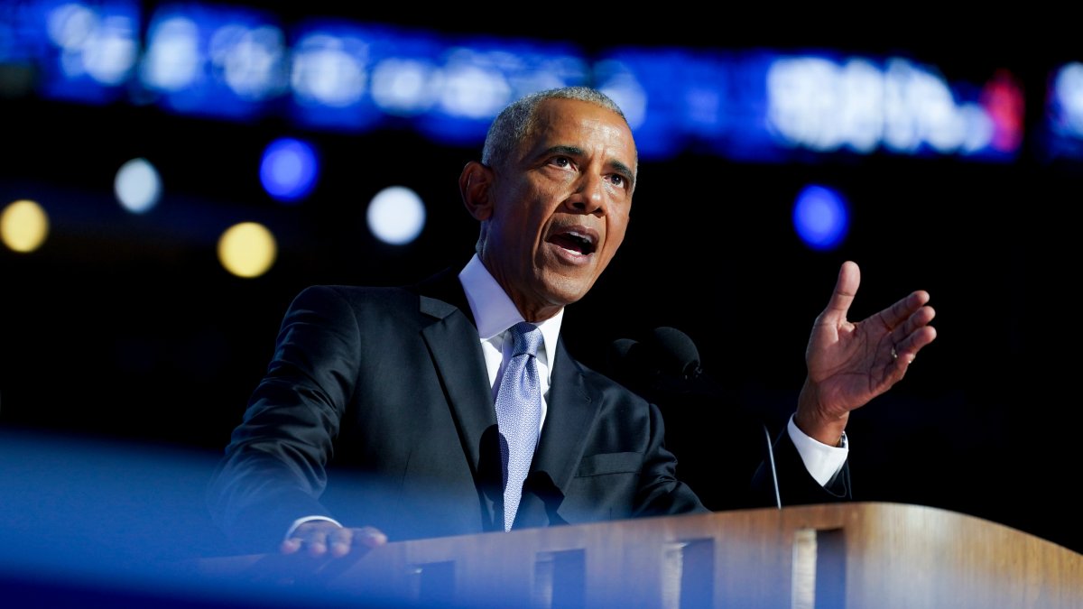 Watch Obama’s DNC speech on Harris’ candidacy, dangers of Trump NBC