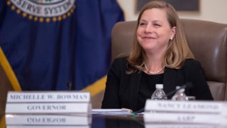 US Federal Reserve Governor Michelle Bowman attends a “Fed Listens” event at the Federal Reserve headquarters in Washington, DC, on October 4, 2019.