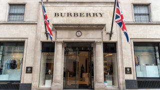 LONDON, UNITED KINGDOM – 2020/07/16: Storefront of the Burberry store in the prestigious New Bond Street. (Photo by Dave Rushen/SOPA Images/LightRocket via Getty Images)