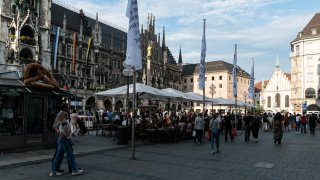 Tourists are visiting the center of Munich in Munich, Germany, on July 21, 2024. 