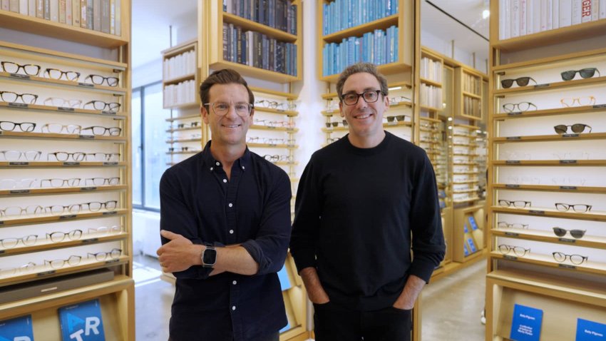 Warby Parker co-founders and co-CEOs Dave Gilboa and Neil Blumenthal.