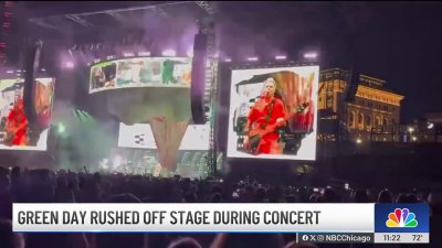 Video shows Green Day rushed offstage mid-song during Michigan concert