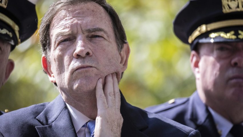 Interim New York Police Commissioner Thomas G. Donlon attends a news conference outside the United Nations Headquarters, Friday Sept. 20, 2024. (AP Photo/Stefan Jeremiah)