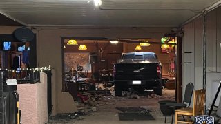 A vehicle rammed into Elks Lodge #2349