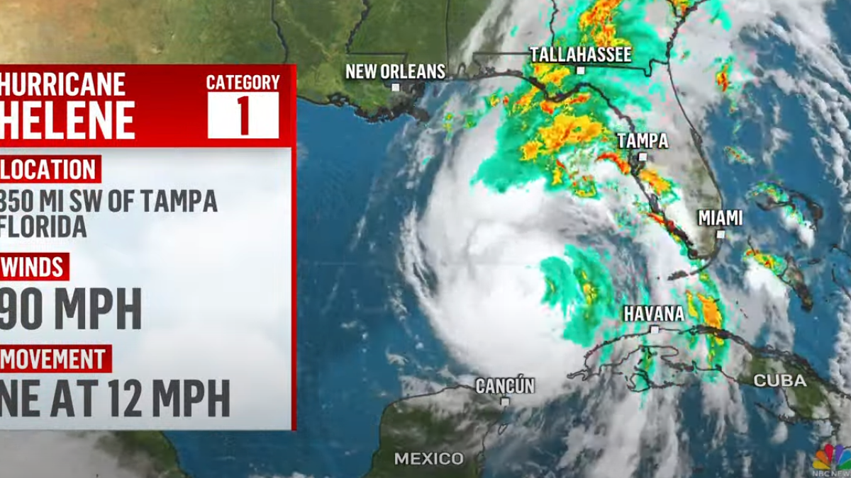 Hurricane Helene storm path, tracker Where the storm is now NBC Chicago