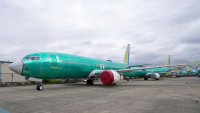 Boeing 737 MAX airliners are pictured at the company’s factory on Thursday, Sept. 12, 2024, in Renton, Wash.