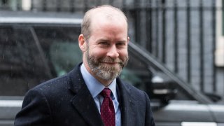 Secretary of State for Business and Trade and President of the Board of Trade Jonathan Reynolds leaves 10 Downing Street after attending the weekly Cabinet meeting in London, United Kingdom.