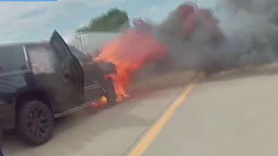 Bodycam footage: Fiery Oklahoma crash ends police chase of Romeoville murder suspects