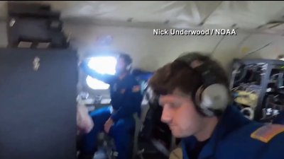 NOAA hurricane hunters fly over category 5 Hurricane Milton