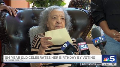 104-year-old woman celebrates birthday by voting in 2024 election