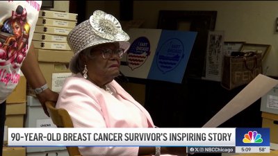 90-year-old breast cancer survivor participating in walk to raise awareness in Northwest Indiana