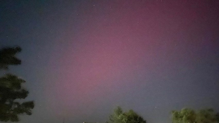 Captured looking north from Stephenville, Tx. Could only see with my iPhone camera.