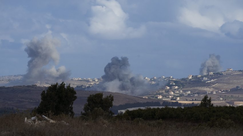 Smoke rises following Israeli bombardment in southern Lebanon