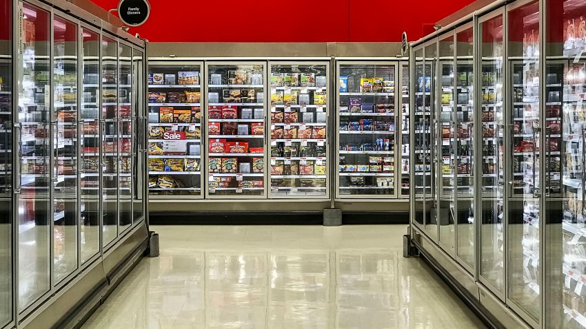 UNITED STATES – 2017/01/11: Frozen food section of a supermarket. (Photo by John Greim/LightRocket via Getty Images)