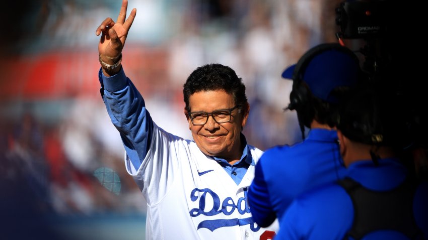 LOS ANGELES, CALIFORNIA – JULY 19:  Fernando Valenzuela waves to fans after throwing the ceremonial first pitch during the 92nd MLB All-Star Game presented by Mastercard at Dodger Stadium on July 19, 2022 in Los Angeles, California. (Photo by Sean M. Haffey/Getty Images)